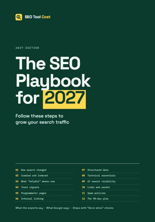 Cover of The SEO Playbook for 2027: Follow these steps to grow your search traffic, 2027 edition